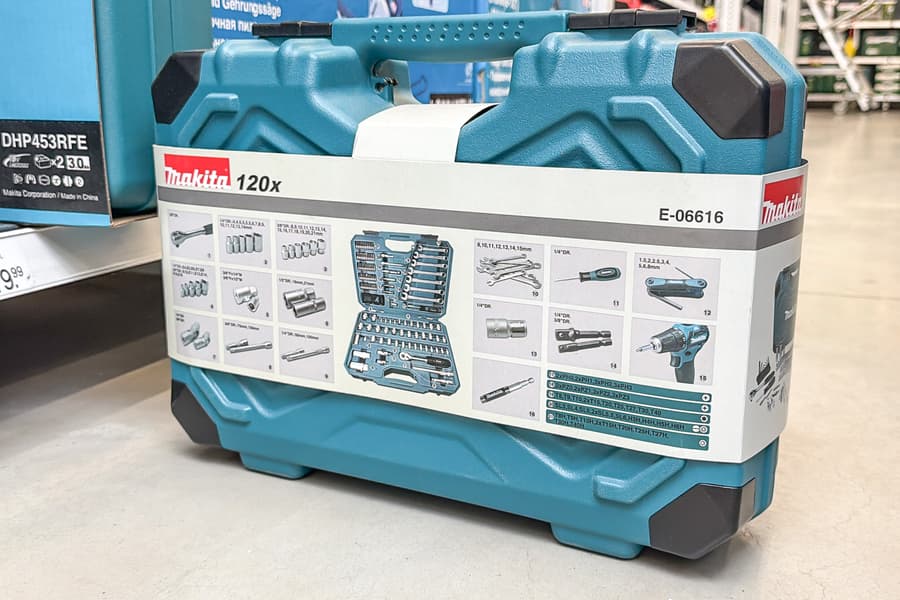 Handwerkzeug Set Makita E-06616, 120-teilig
